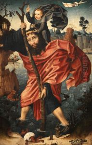Saint Christopher by Master of Frankfurtor workshop