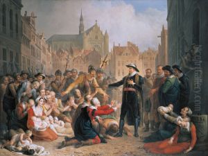 The self-sacrifice of Burgomaster Pieter van der Werf, 1574 The self-sacrifice of Burgomaster Pieter van der Werf, 1574