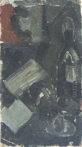 Still Life with Bottle by Theo van Doesburg