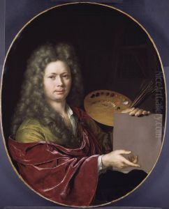 Self-portrait of Willem van Mieris (1662-1747) by Willem Van Mieris Leiden