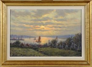 Marine Au Crepuscule. by Albert Caullet