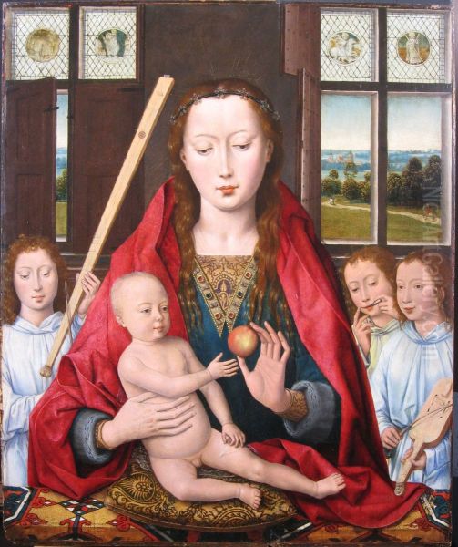 Madonna and Child with 3 Angels making Music - view 1