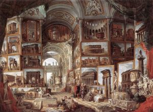 Galerie de vues de la Rome antique by Giovanni Paolo Panini