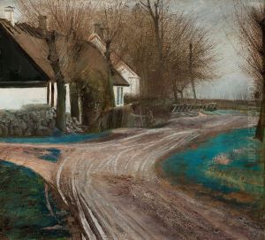 The village pond at Baldersbronde by Laurits Andersen Ring