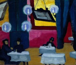 Restaurant (Cafe) by Olga Rozanova
