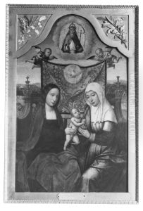Virgin and Child Enthroned with Saint Anne by unknown