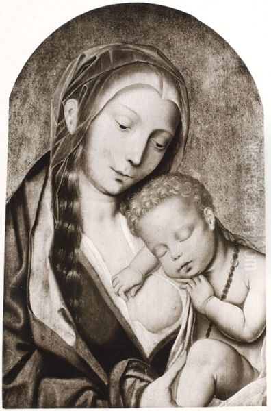Madonna Lactans with Christ Child Sleeping - view 1