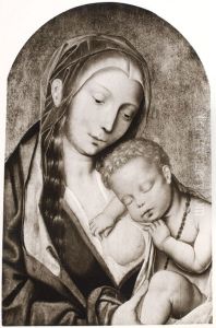 Madonna Lactans with Christ Child Sleeping by Quinten Metsys