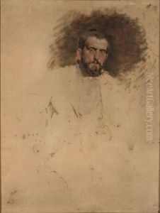 Esbos del retrat del pintor Casanova i Estorach by Antonio Fabres