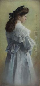 Retrat de Gloria Fabres, filla de l'artista by Antonio Fabres