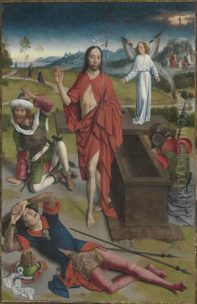 Tafel eines Flugelaltares: Die Auferstehung Christi - view 1