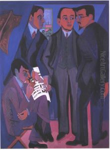 Eine Kunstlergruppe by Ernst Ludwig Kirchner