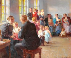 En vaccination by Anna Ancher