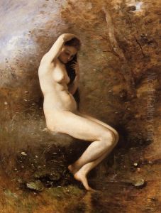 Venus au bain by Jean-Baptiste Camille Corot
