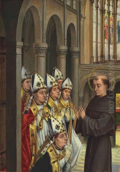 Saint Anthony and Six Bishops (detail) - view 1