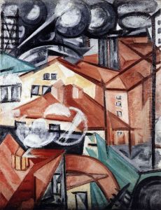 <<Gorodskoj pejzaz>> by Olga Rozanova