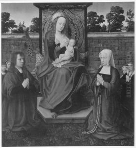 Virgin Mary and Child in a Garden by Adriaen Isenbrandt