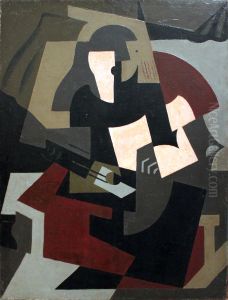 Woman with guitar by Maria Blanchard