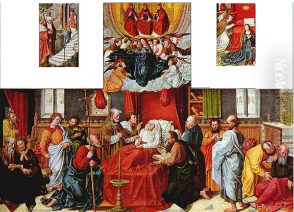 Polyptych with Death of the Virgin - view 1