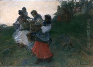 Las aceituneras by Julio Romero De Torres