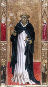 Santo Domingo de Guzman y cuatro santos by Guerau Gener