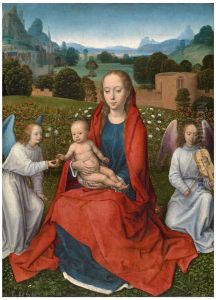 "The Virgin and Child between two Angels" by (manner of) Memling, Hans
