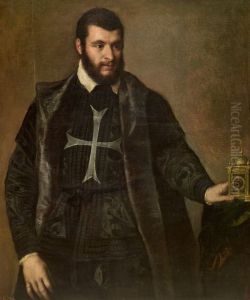 Knight of Malta with a clock by Titian