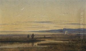 Les Chasseurs by Edouard Louis Cauvin