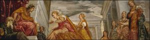 Visita de la reina de Saba a Salomon by Jacopo Tintoretto
