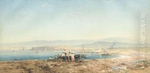 Pecheurs Sur La Plage. - view 1