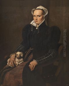 Portrait of an unknown woman by Antonis Mor