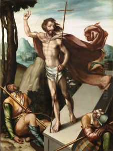 La Resurreccion by Luis de Morales