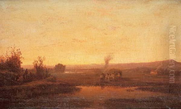 Le Ramassage Du Foin Au Lever Du Jour, 1861. - view 1