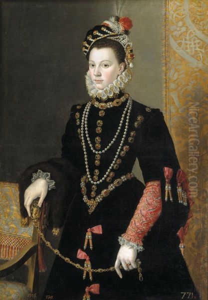 Queen Elisabeth of Valois, third wife of Philip II - view 1