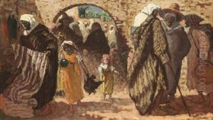 Sous Les Arcades by Leon Cauvy