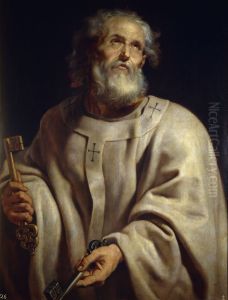 The Apostle Saint Peter by (studio of) Rubens, Peter Paul