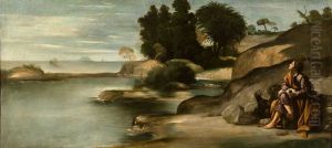 Saint John the Evangelist in Patmos by Juan Bautista Maino