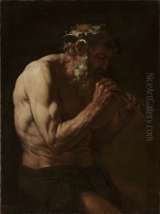Faun playing the pipe