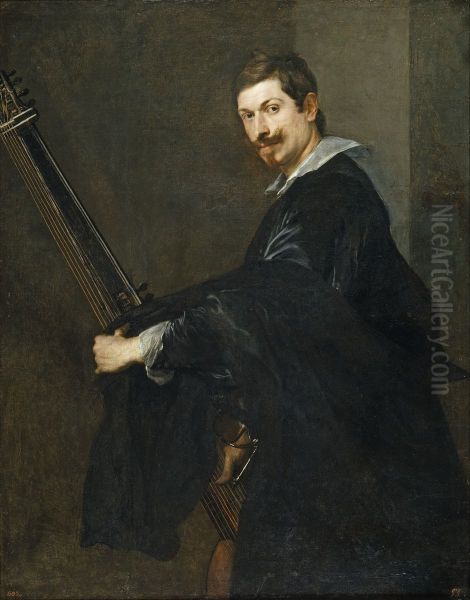 Man with a Lute - view 1