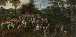 Banquete de bodas by Jan Brughel