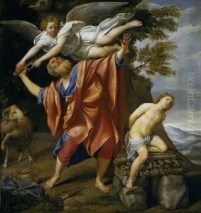 El sacrificio de Isaac by Domenico Zampieri (Domenichino)