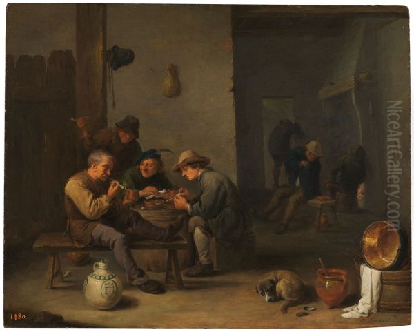 Smokers in a tavern - view 1