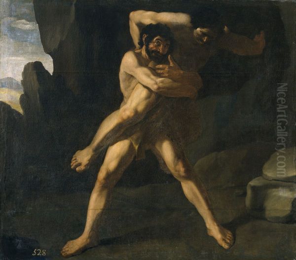 Hercules luchando con Anteo - view 1