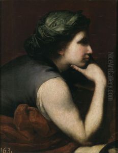 Sybille, Media figura de mujer (fragmento) by Jusepe de Ribera