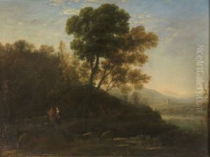 Setting out with the Herd by Claude Lorrain (Claude Gellee)