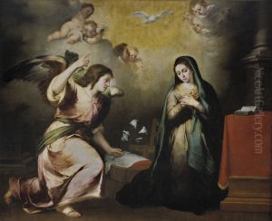 Annunciation by Bartolome Esteban Murillo