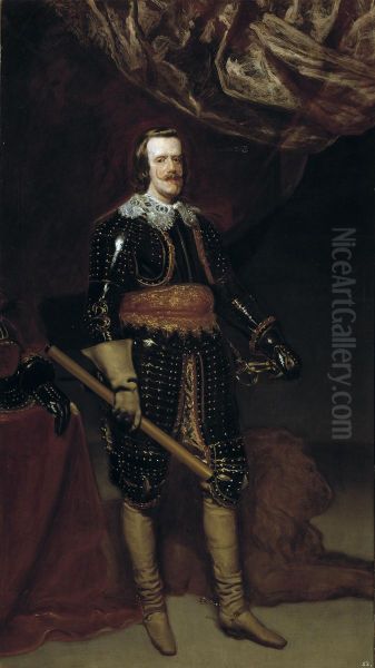 Philip IV in Armour, with a Lion at his Feet - view 1