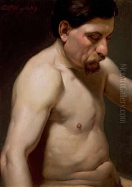 Semi-nude man - view 1