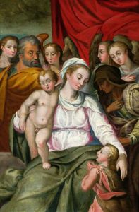 Madonna with Child Jesus, St. John, Joseph, Anne and angels by Joseph The Elder Heintz