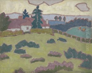 Landscape with Cottages by Jessica Stewart Dismorr